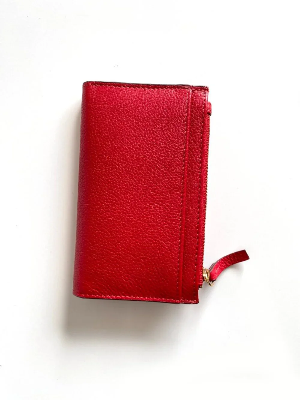 LODIS Rope Me in North or South French Leather Purse Red Wallet